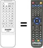 Replacement remote control RRMCG 0959 PESA