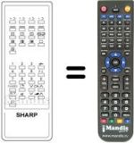 Replacement remote control RRMCG 1014 BMSA