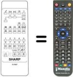 Replacement remote control RRMCG 1021 BMSA