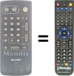 Replacement remote control RRMCG 1031 BMSA