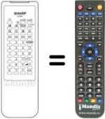 Replacement remote control RRMCG 1044 BMSA