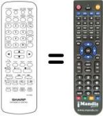 Replacement remote control RRMCG 1138 GESA