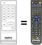Replacement remote control RV 18B