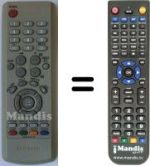Replacement remote control Samsung CZ 21M163N
