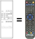 Replacement remote control SP 699001