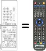 Replacement remote control SR 210509