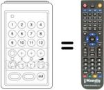 Replacement remote control UNIVERSUM 9266552