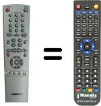 Replacement remote control Samsung SV-651 F
