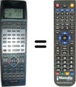 Replacement remote control Sanyo VHR-D5900 I