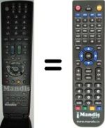 Replacement remote control Sharp LC 40 DH77E