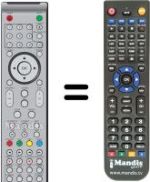 Replacement remote control Sunstech TL-XRI2280 HD