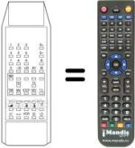 Replacement remote control NTP 876