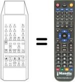 Replacement remote control TP 876