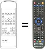 Replacement remote control TC 240