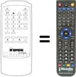 Replacement remote control TCTP 5440