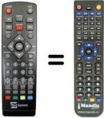 Replacement remote control Telesystem TS 6280