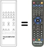Replacement remote control TELECOMPUTER 26
