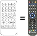 Replacement remote control TELECOMPUTER 7443 STEREO