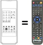 Replacement remote control TELECOMPUTER OSD