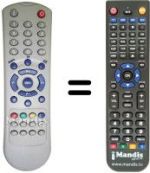 Replacement remote control Amstrad TV 20 EC4
