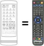 Replacement remote control Funai TVF 5100 A