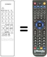 Replacement remote control GMG TVC 99 CH / 49 PR