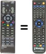 Replacement remote control Thomson 55 MXP 86