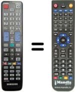 Replacement remote control Samsung UE 46D5000