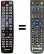 Replacement remote control Samsung UE 46D6500