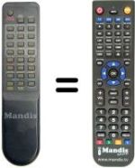 Replacement remote control Amstrad VCR 9602