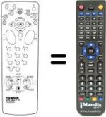 Replacement remote control Hifivox VPH 6950