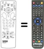 Replacement remote control Hifivox VTH 6050 F