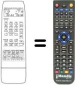 Replacement remote control Atlantic VTR 3002 S