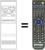Replacement remote control UNIVERSUM 7206360
