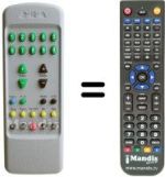Replacement remote control Mivar 26 M 2 DVB