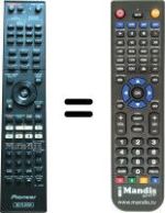 Replacement remote control Pioneer BDP LX55