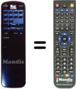 Replacement remote control Amstrad SRX 501