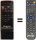 Replacement remote control Manhattan CSR-10
