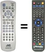 Replacement remote control JVC HRX V45