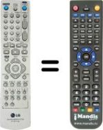 Replacement remote control LG DR-175