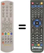 Replacement remote control Manhattan 9800