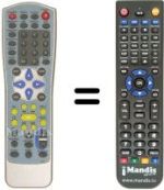 Replacement remote control Amstrad DV 600