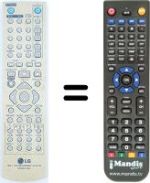 Replacement remote control LG RH-255
