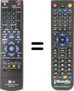 Replacement remote control LG BD 350