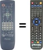 Replacement remote control Pioneer DV 626