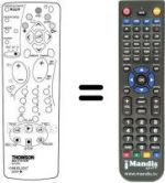 Replacement remote control Thomson DTH 2500