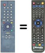 Replacement remote control Triax DVB 65 S