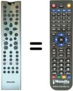 Replacement remote control Aristona DVD 1010