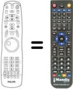 Replacement remote control Aristona DVD 930