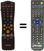 Replacement remote control Aristona DVD 950